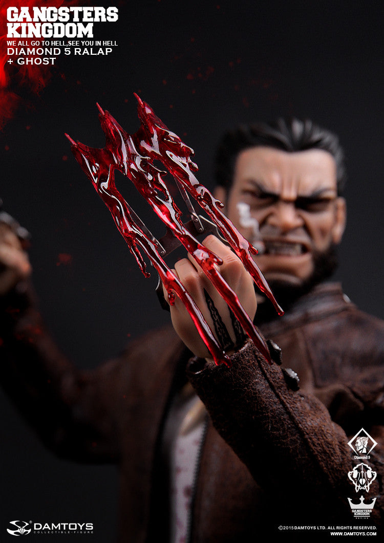 DamToys 1/6 12" Gangsters Kingdom GK011 Diamond 5 Ralap & The Wolf-Ghost Action Figure - Lavits Figure
 - 2