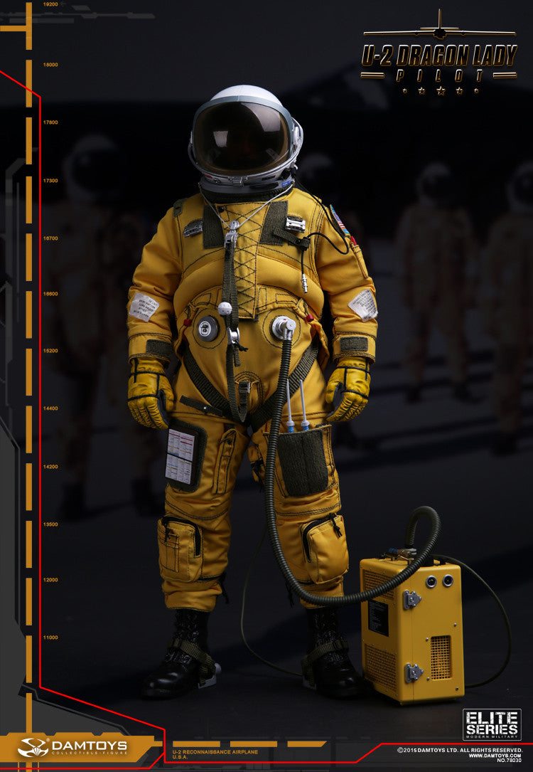 DamToys 1/6 12" Elite Series 78030 U-2 Dragon Lady Pilot Action Figure - Lavits Figure
- 2