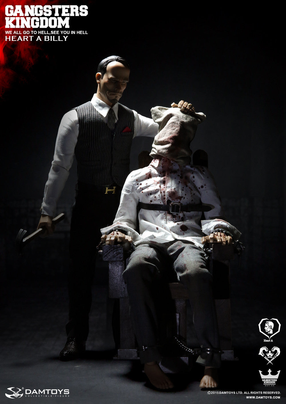 DamToys 1/6 12" Gangsters Kingdom GK012 Heart A Billy Action Figure - Lavits Figure
- 2
