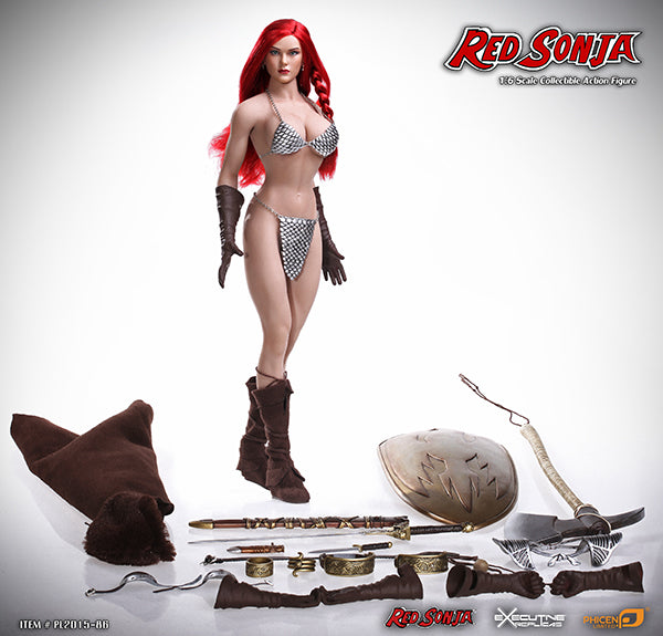 Phicen 1/6 12" PL2015-86 Red Sonja Action Figure