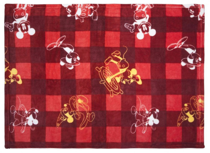 Disney 90th Anniversary Taiwan Family Mart Limited Mickey Mouse Plush Doll Blanket