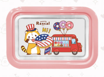 Puchi Rascal The Raccoon Desserts Taiwan 7-11 Limited 6 Microwavable Glass Lunch Box Set