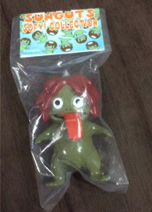 Sunguts Uraname Olive Body Brown Hair Ver 4" Vinyl Figure