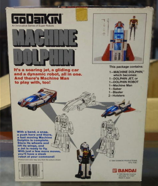 Bandai 1984 Godaikin Machine Dolphin Action Figure
