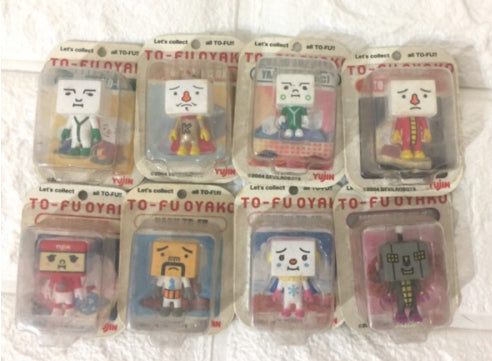 Yujin To Fu Oyako 8 Mascot Trading Figure Set Used