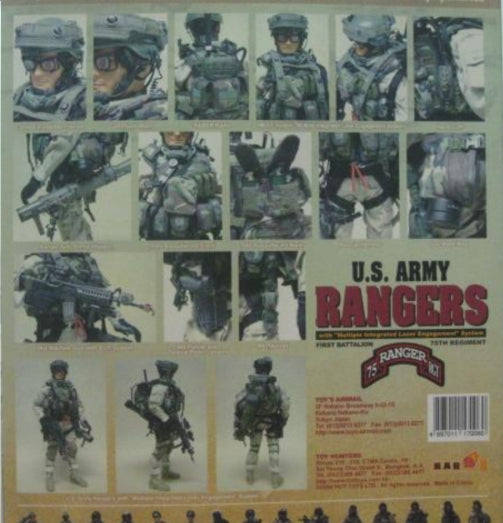 Hot Toys 1/6 12" U.S. Army Rangers Action Figure Type A
