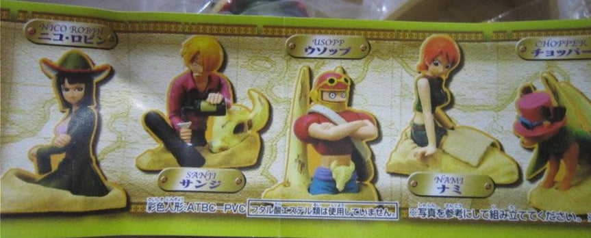 Bandai One Piece Gashapon Diorama World Part 2 7 Figure Set