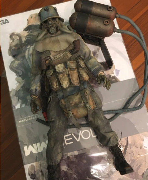ThreeA 3A Toys 1/6 12" Ashley Wood WWRp Evol Marquis De Plume Vinyl Figure Used