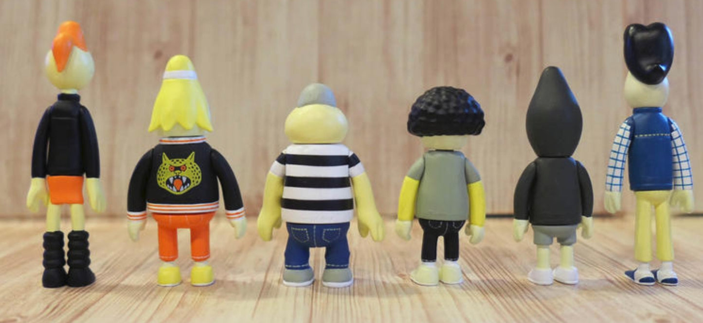 Amos Toys James Jarvis Gashapon In Crowd Ver 6 Mini Vinyl Figure Set Used