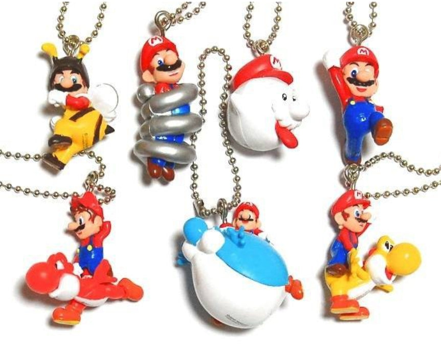Takara Tomy Gashapon Nintendo Super Mario Galaxy 2 Part 2 7 Mascot Strap Collection Figure Set