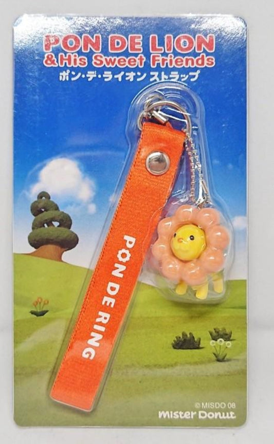 Mister Donut Pon De Lion & His Sweet Friends Mascot Pon De Ring Phone Strap Figure
