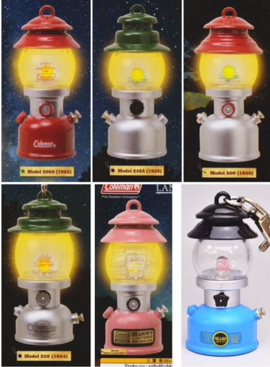 Takara Tomy Gashapon Coleman Lantern Museum Part 3 5+1 Secret 6 Strap Figure Set