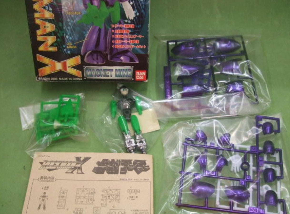 Bandai 2000 Capcom Rockman X Magnet Mine Plastic Model Kit Figure