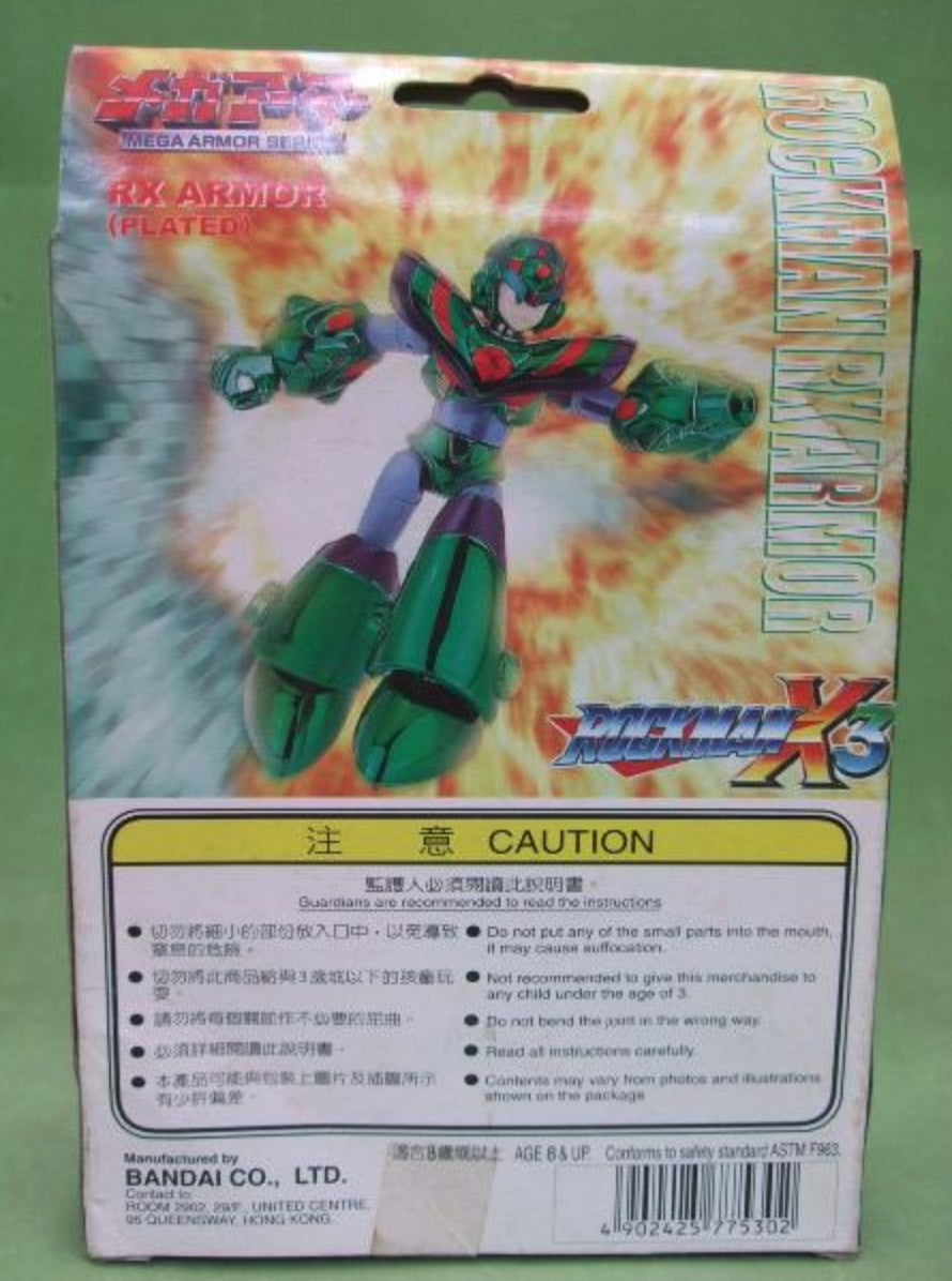 Bandai 2000 Capcom Rockman RX Armor Plated Plastic Model Kit Figure
