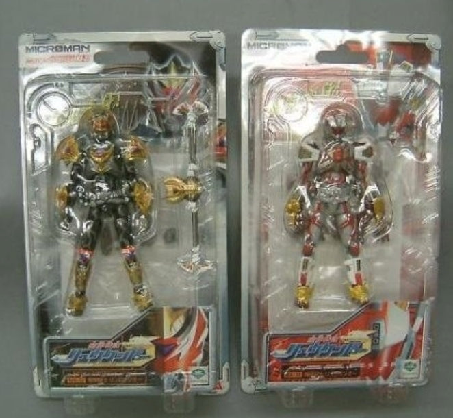 Takara Microman Micronauts Micro Action Madan Senki Ryukendo Series MA-31  Ryugano & MA-32 Ryujino Figure Set