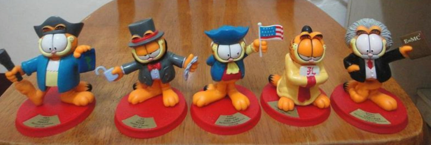 1999 Garfield x P&G Watsons Limited 20 3.5" Trading Figure Set Used