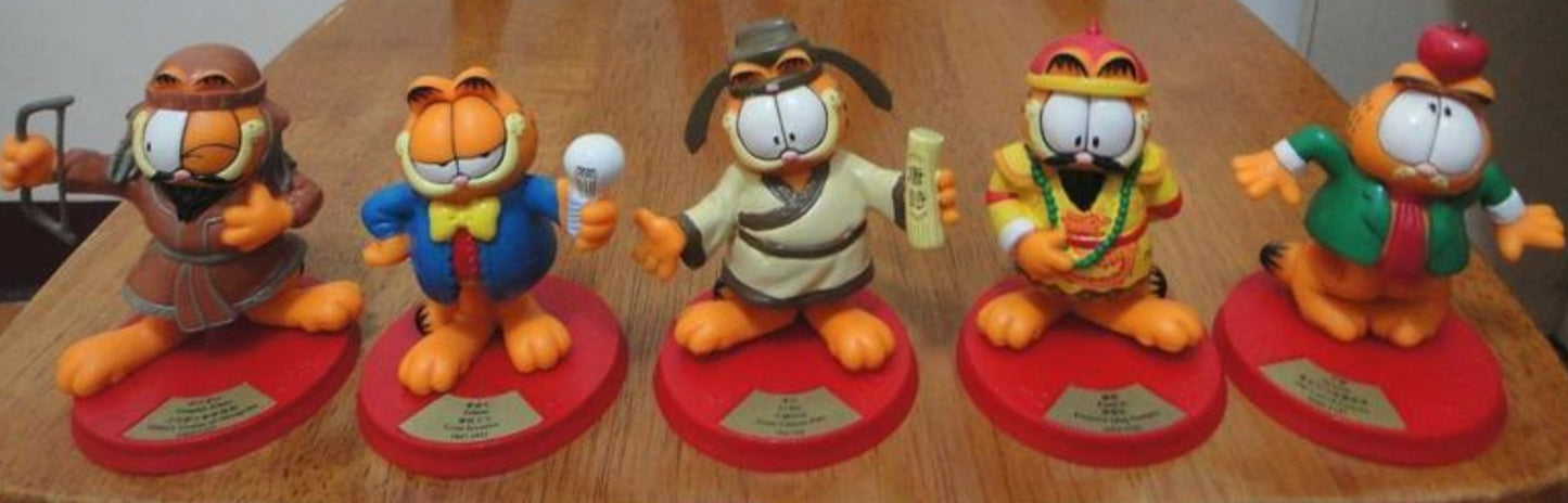 1999 Garfield x P&G Watsons Limited 20 3.5" Trading Figure Set Used