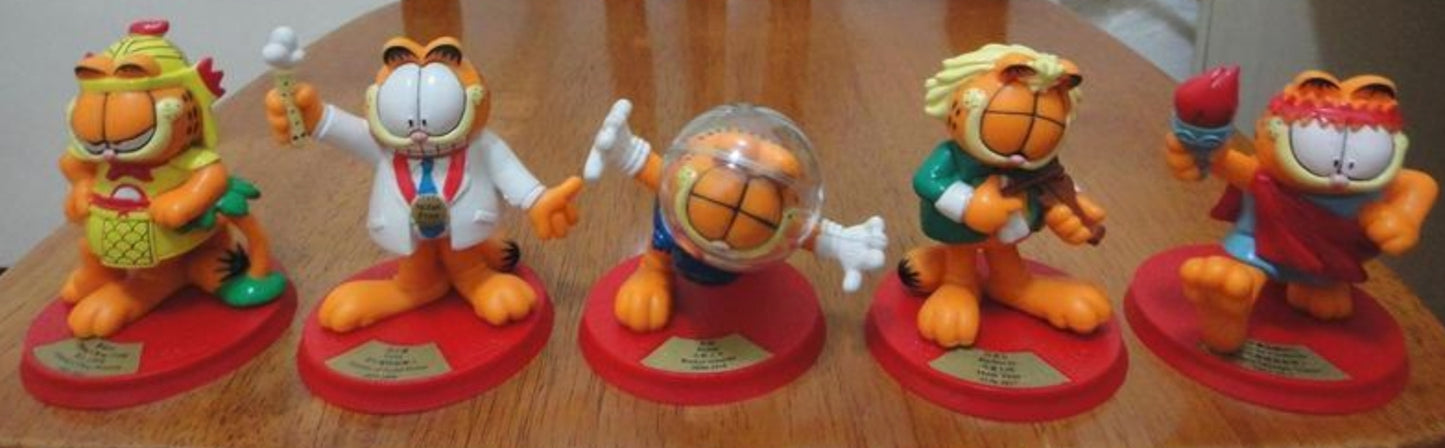1999 Garfield x P&G Watsons Limited 20 3.5" Trading Figure Set Used
