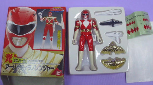 Bandai Power Rangers Kyoryu Sentai Zyuranger Chogokin Red Fighter Action Figure Used