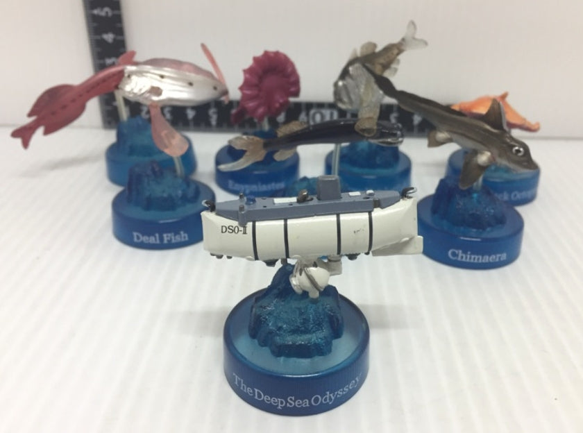 Kaiyodo Gashapon Deep Sea Creature Part 2 7 Trading Figure Set Used