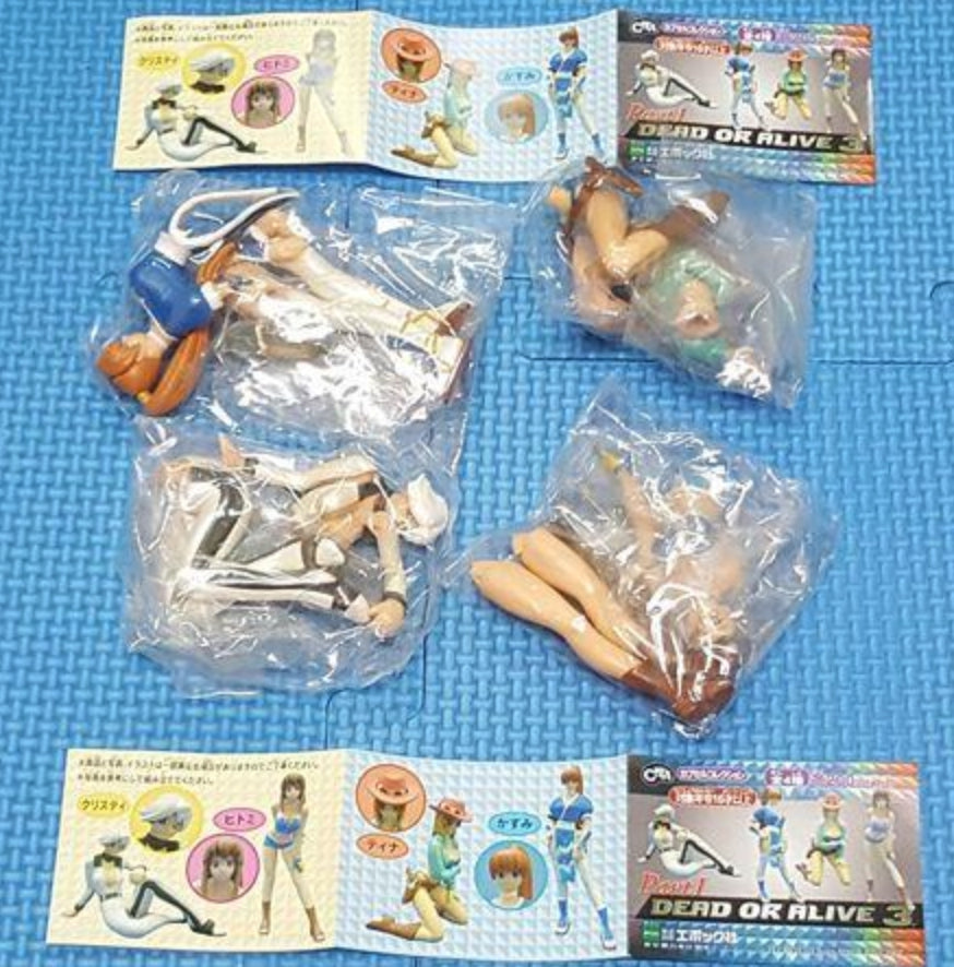 Epoch C-Works Dead Or Alive 3 DOA Gashapon Part 1 4 Trading Figure Set