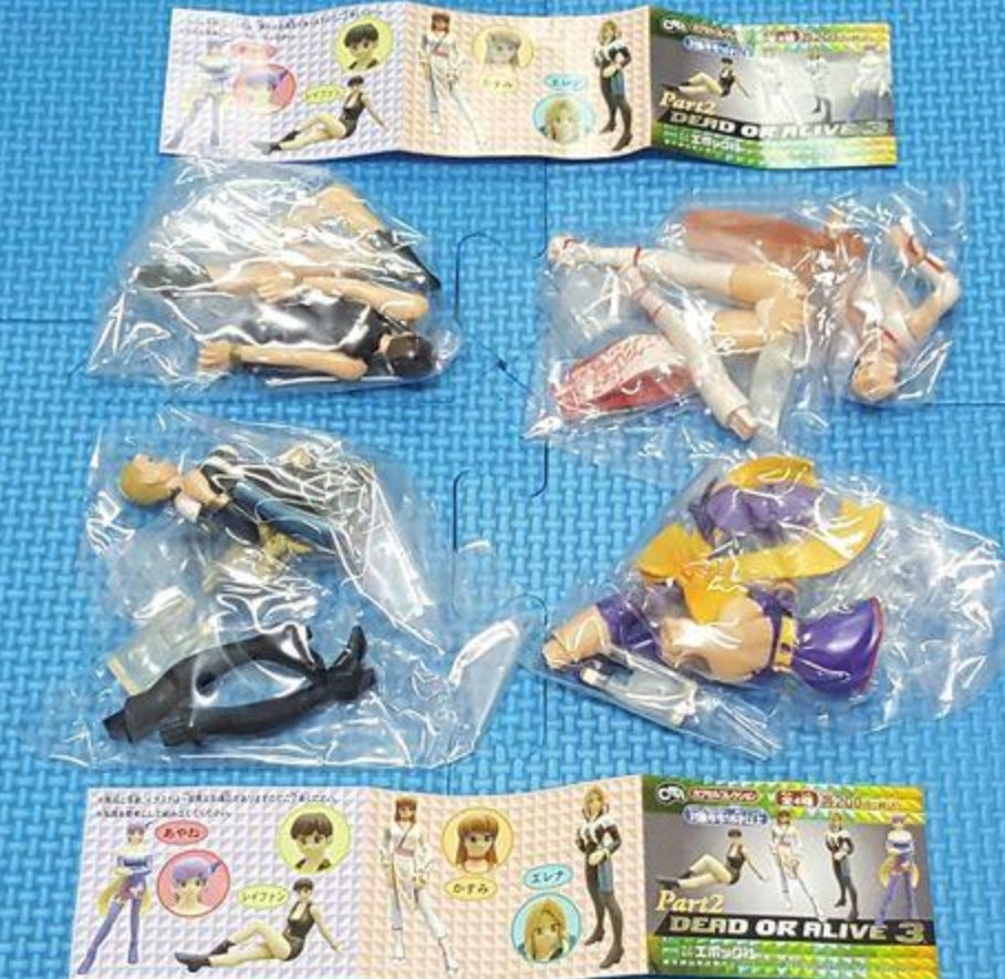 Epoch C-Works Dead Or Alive 3 DOA Gashapon Part 2 4 Trading Figure Set