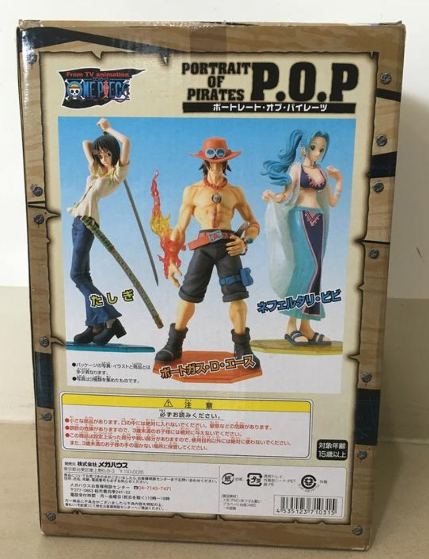 Megahouse 2005 1/8 One Piece POP Portrait of Pirates Portgas D. Ace Pvc Figure Used
