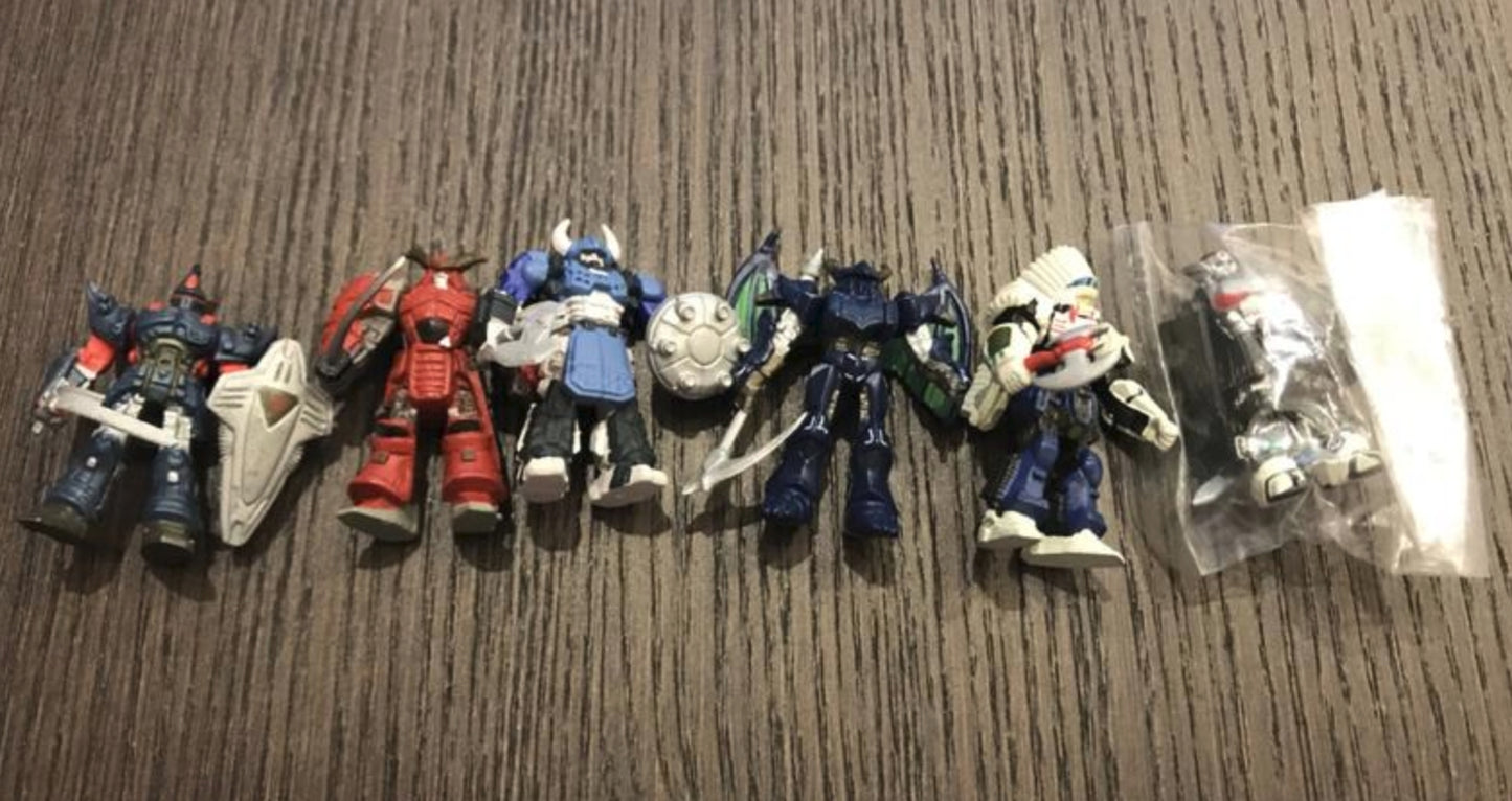 Tomy Zoids Gashapon Trading Collection 6 Secret Mini Figure Set Used