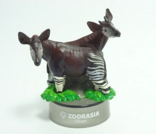 Kaiyodo Zoorasia Lunch Jungle Cracker No 4 Okapia Johnstoni Bottle Cap Trading Figure