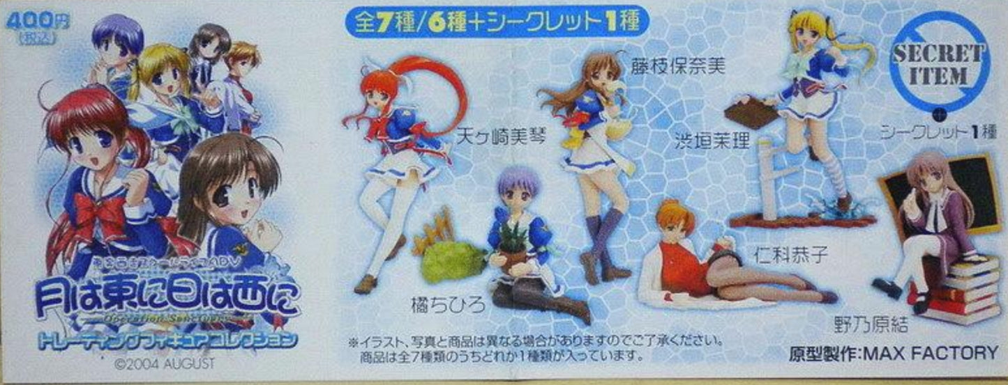 Wafudo Ganguten Tsuki Ha Higashi Ni Ni Ha Nishi Ni 7 Trading Figure Set Used
