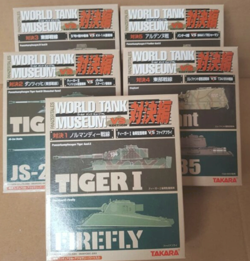 Takara 1/144 WTM World Tank Museum Panzer Tales Series VS Edition 5 Trading Figure Set