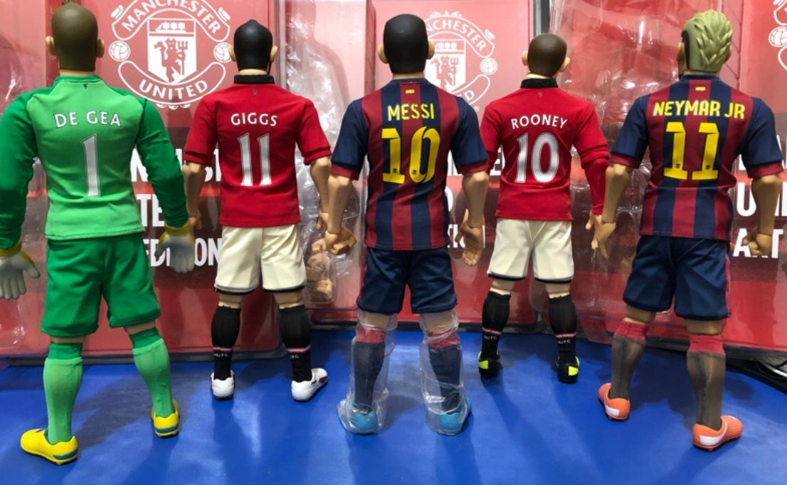 ZCWO 1/6 12" Fools Paradise De Gea Giggs Messi Rooney Neymar Jr 5 Action Figure Set Used