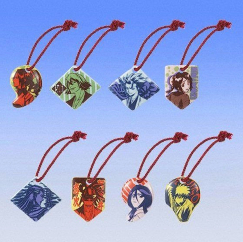 Bandai Bleach Gashapon 6 Pottery Swing Mascot Strap Figure Set