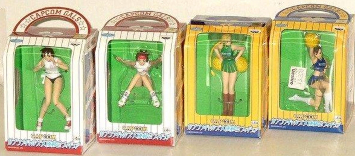 Banpresto Capcom Gals Collection Sports Competition 4 Trading Figure Set