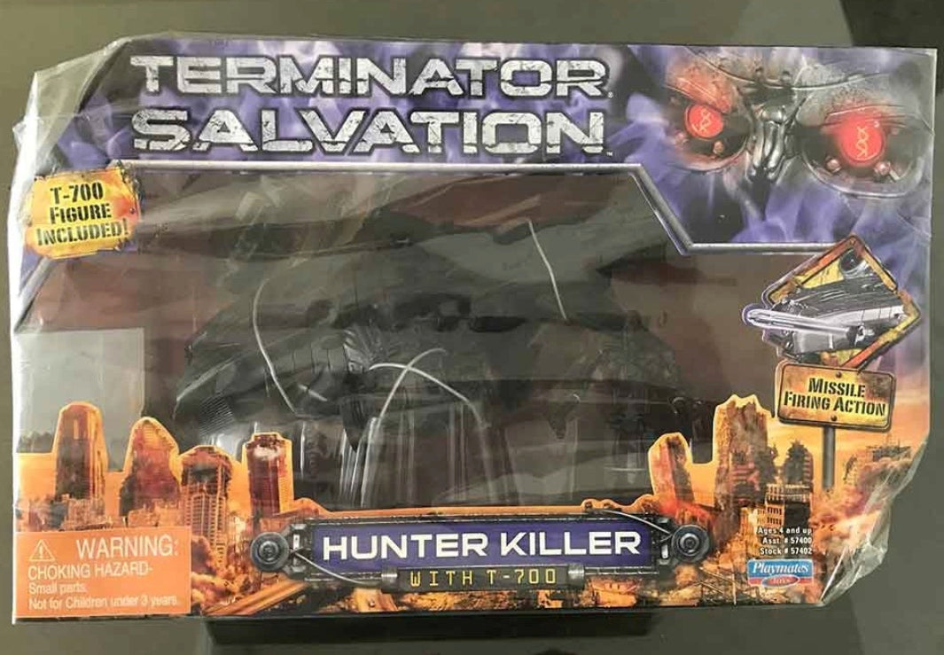Playmates Terminator Salvation Hunter Killer w/ T-700 Action Figure Used
