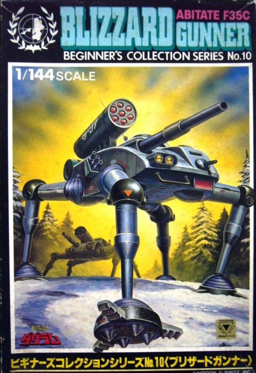 Takara 1/144 Robotech Fang of The Sun Dougram Abitate F35C Blizzard Gunner Action Figure
