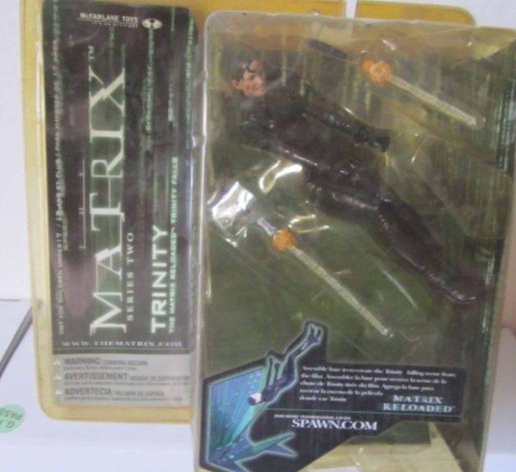 Mcfarlane Toys Matrix Reloaded Series Two 2 Trinity Trading Figure