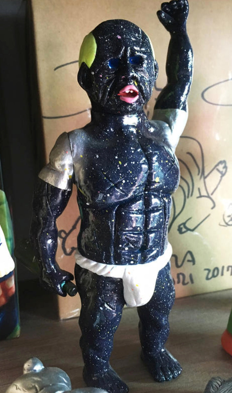 Yukinori Dehara Self-produced Ishida Ho-Nyu Black Silver ver 7.5" Vinyl Figure Used