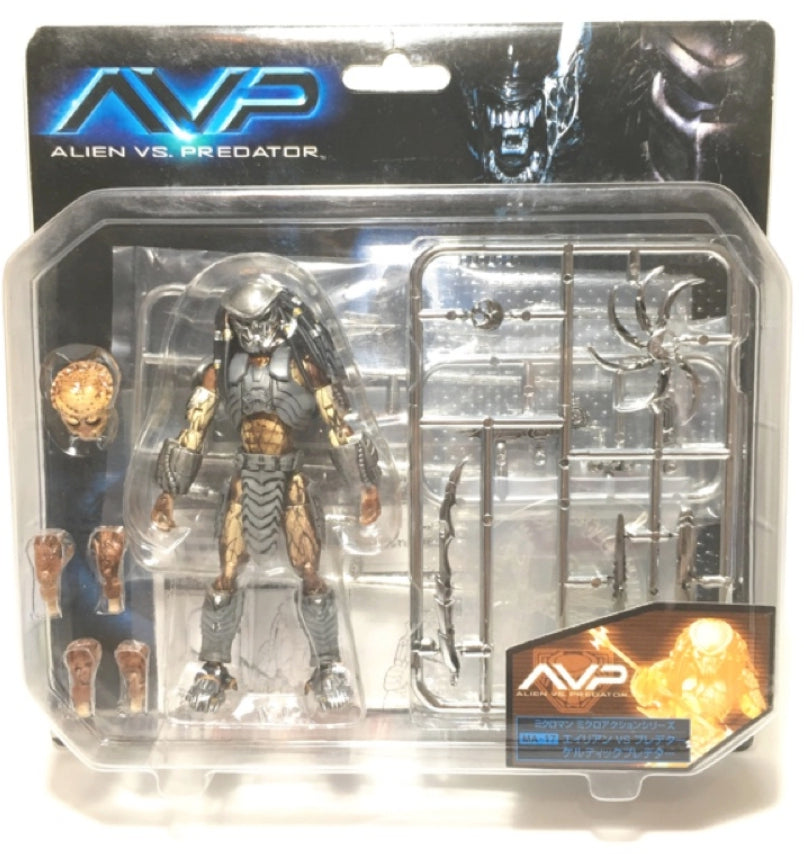 Takara Microman Action Series MA-17 AVP Alien vs Predator Celtic Predator Sander Figure Used