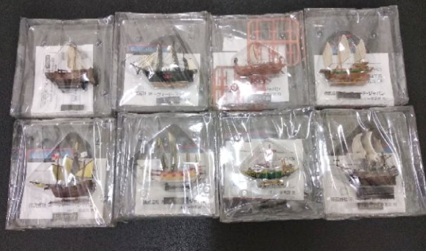 Mononofu Gaiden Han Vol 1 Miniature Ancient Modeled Sailing Ship 8 Figure Set
