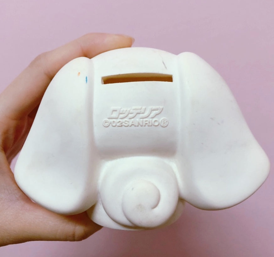 Sanrio 2002 Cinnamoroll 3" Soft Vinyl Coin Bank Trading Figure Used