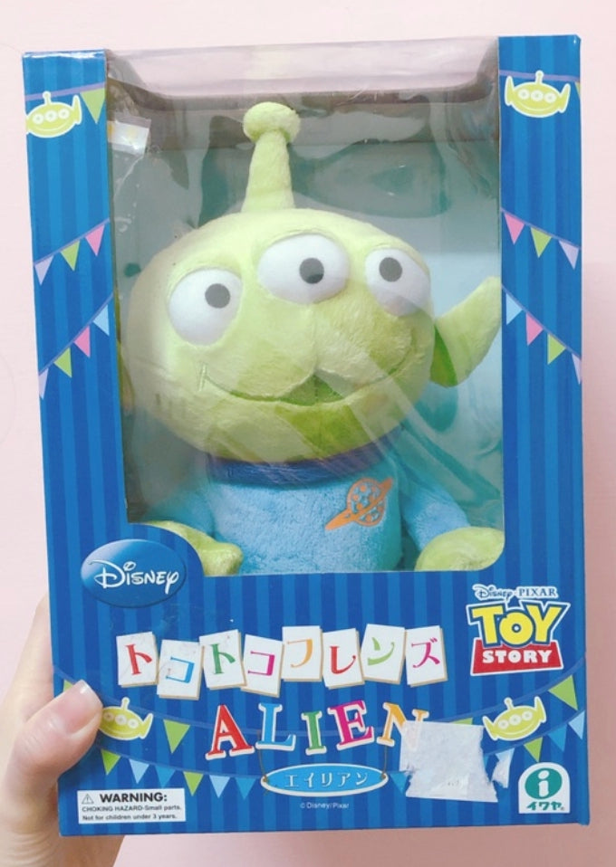 Iwaya Disney Toko Toko Friends Pixar Toy Story Aliens 10" Dancing Plush Doll Figure Used