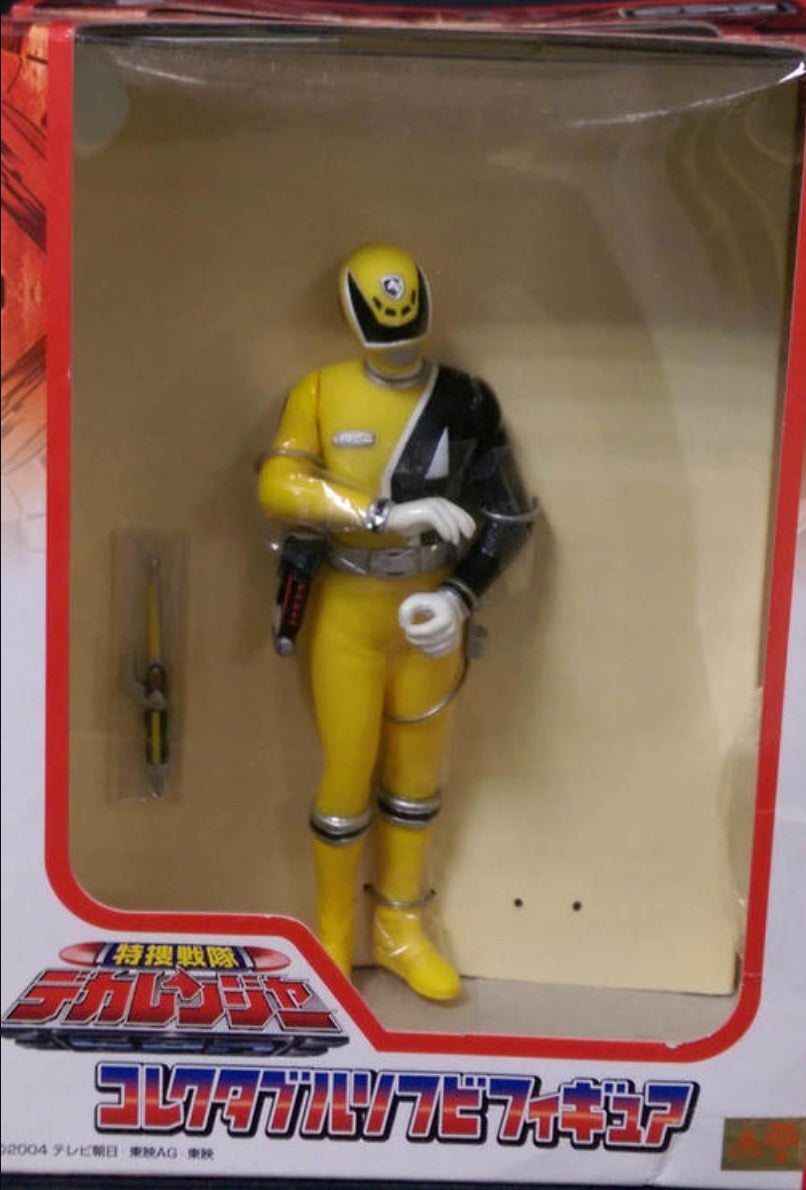 Banpresto Power Rangers Dekaranger SPD Space Patrol Delta Soft Vinyl Collection Series 1 Yellow Fighter 3" Trading Figure