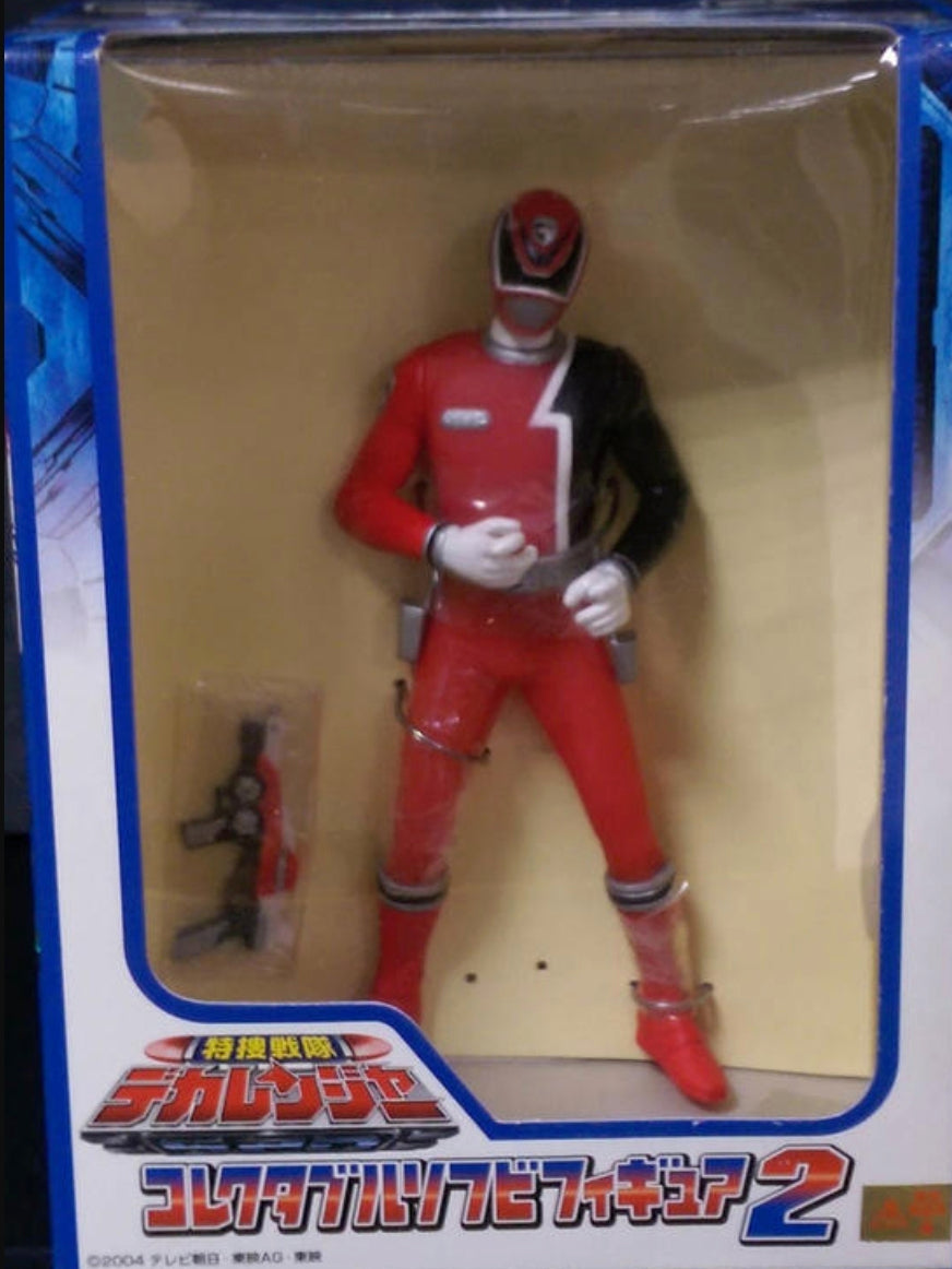 Banpresto Power Rangers Dekaranger SPD Space Patrol Delta Soft Vinyl Collection Series 2 Red Fighter 3" Trading Figure