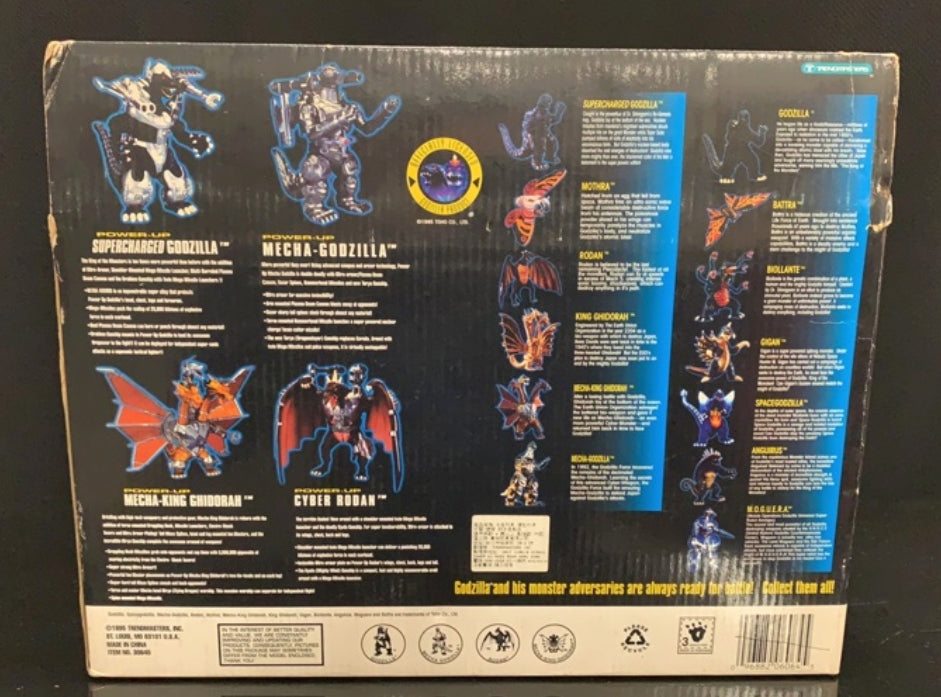 Trendmasters Godzilla Wars Space Godzilla Cyber Rodan Snap On Armor Trading Figure