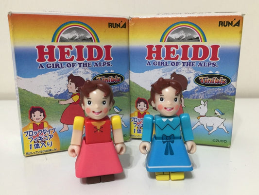 Run'A Tinibiz Heidi Girl of Alps Kubrick Style 2 Action Figure Set