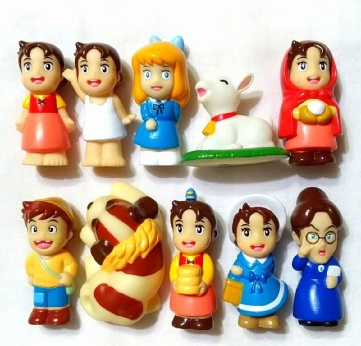 Tomy Heidi Girl of Alps Petit Friends Collection 9+1 Secret Trading Figure Set Used