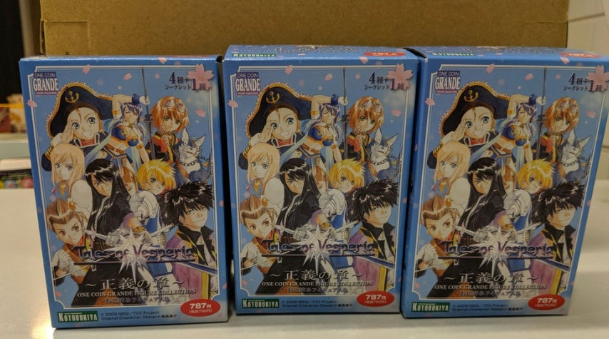 Kotobukiya One Coin Grande Collection Tales of Series Vesperia TOV 2+1 Secret 2 Trading Figure Set