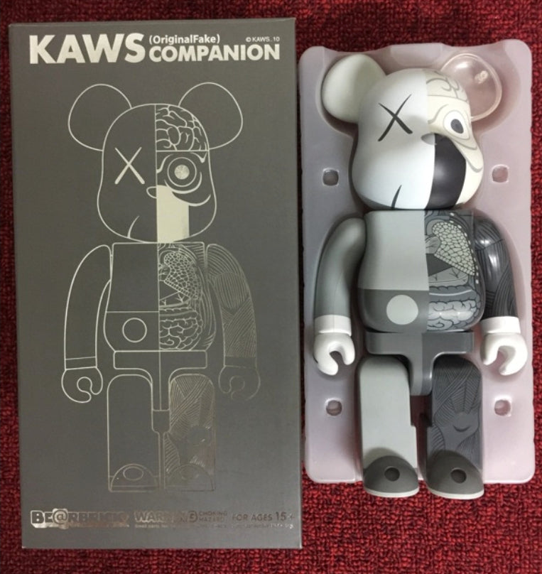 Medicom Toy Kaws Original Fake Be@rbrick 400% Companion Anatomical 