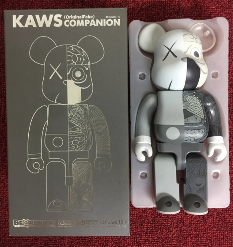 Medicom Toy Kaws Original Fake Be@rbrick 400% Companion Anatomical